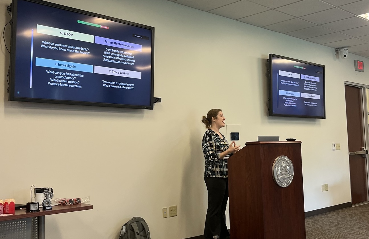 CALS Librarian Hillary Fox Presenting